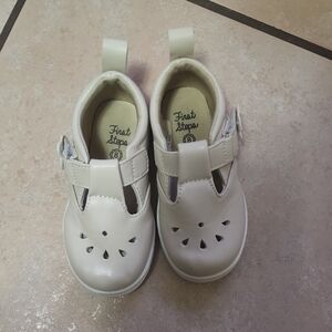 Cream Baby Walker Shoes